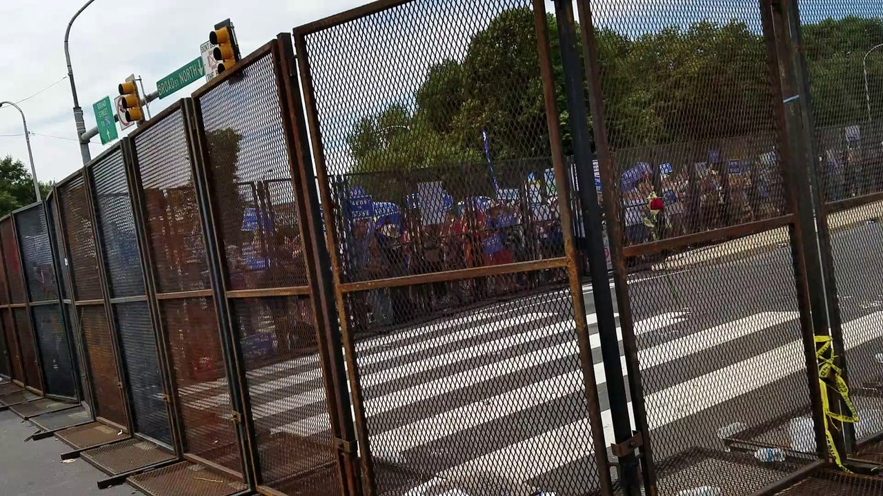 Watch Bernie Sanders Fans Rail Against Hillary From Their Lonely DNC Free Speech Cage