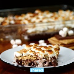 Smores Poke Brownies