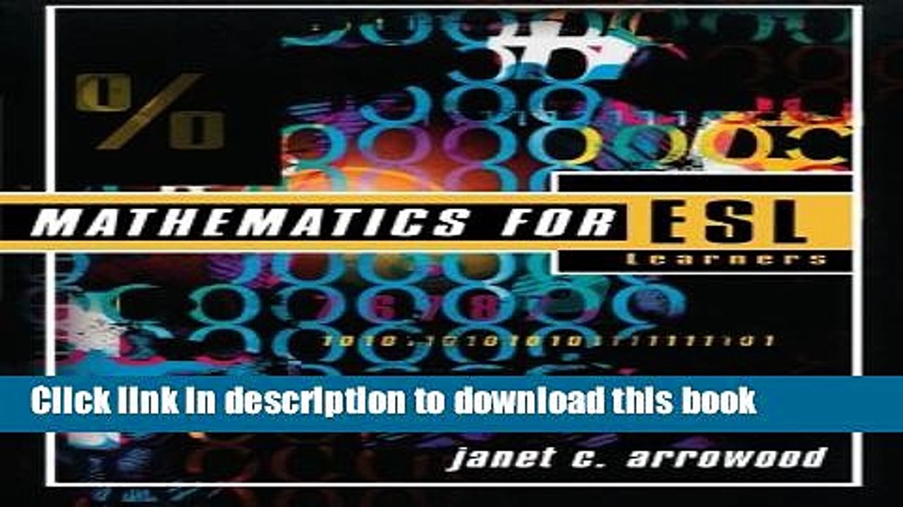 Read Mathematics for ESL Learners  Ebook Free