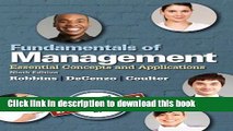 [Read PDF] Fundamentals of Management: Essential Concepts and Applications (9th Edition) Download