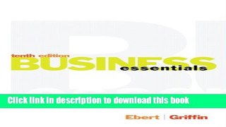 [Read PDF] Business Essentials (10th Edition) Download Free