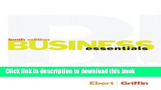 [Read PDF] Business Essentials (10th Edition) Download Free