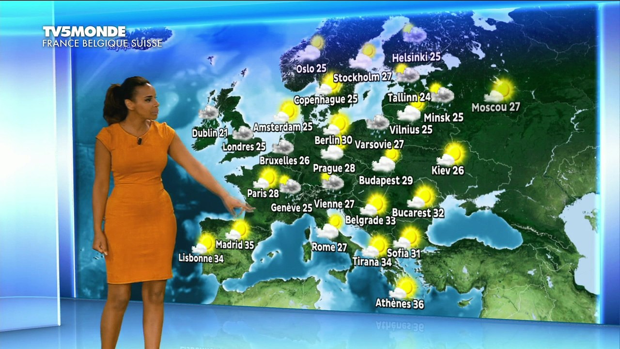 La vidéo d'ALICIA FALL pour LA METEO du 2016 07 22 sur TV5 MONDE