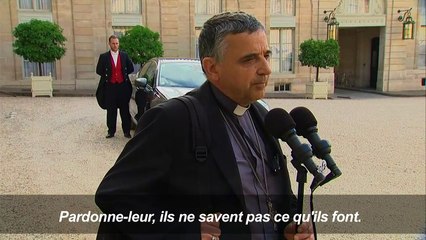 Mgr Lebrun: "Pardonne-leur, ils ne savent pas ce qu'ils font"