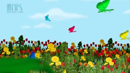 Fuzzy Wuzzy Caterpillar | Life Cycle of a Butterfly | Animation Nursery Rhymes For Kids