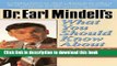 Read Dr. Earl Mindell s What You Should Know About Natural Health for Men Ebook Free