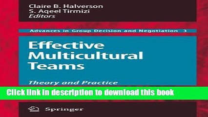 [PDF] Effective Multicultural Teams: Theory and Practice (Advances in Group Decision and