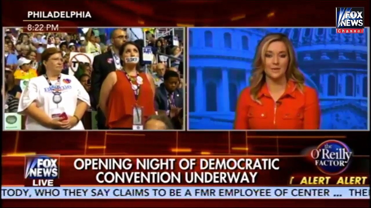 The O'Reilly Factor 7/25/16 - Donald Trump leads Hillary Clinton, Democratic National Convention