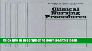 [PDF]  Clinical Nursing Procedures  [Download] Full Ebook