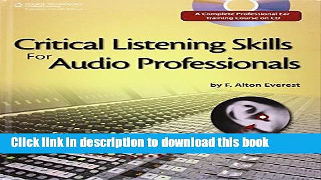 critical listening skills for audio professionals free download