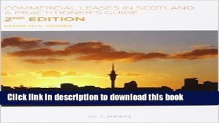 [PDF]  Commercial Leases in Scotland: A Practitioner s Guide  [Read] Online
