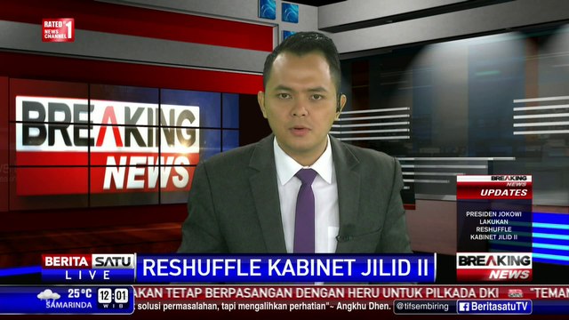 Nama-nama Menteri yang akan Dilantik Presiden dalam Reshuffle Kabinet II