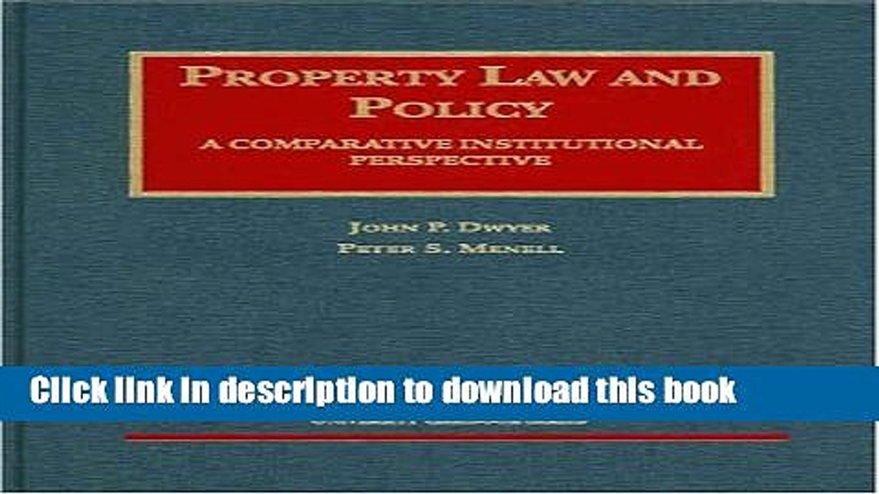 [PDF]  Dwyer and Menell s Property Law and Policy (University Casebook SeriesÂ®)  [Download] Full