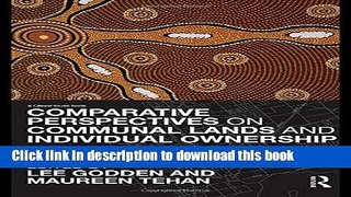 [PDF]  Comparative Perspectives on Communal Lands and Individual Ownership: Sustainable Futures