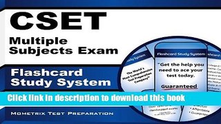 Download Books Cset Multiple Subjects Exam Flashcard Study System: Cset Test Practice Questions