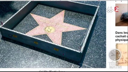 Des nouvelles de l'étoile de Donald Trump sur Hollywood boulevard - 2016/07/27