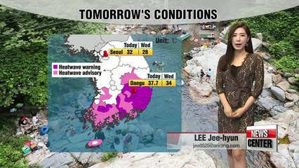 Monsoon rain in upper regions, sweltering heat in southern provinces