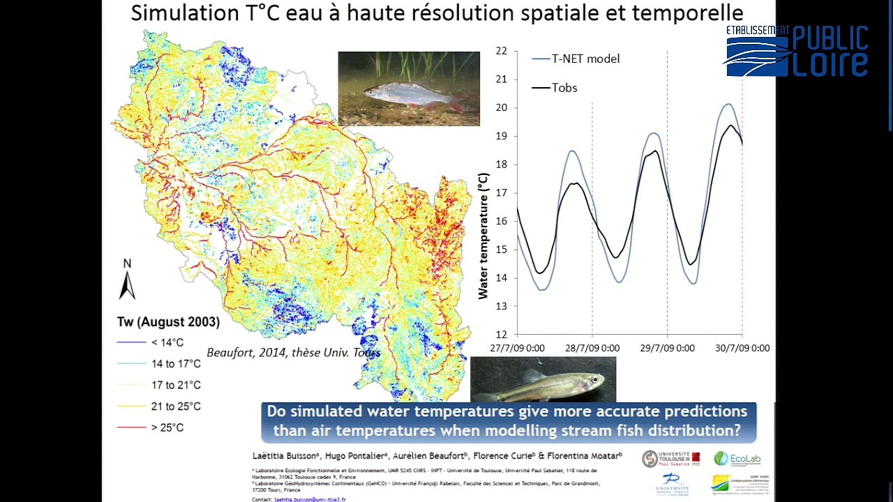 Régulation des régimes thermiques des cours d’eau du bassin de la Loire dans un contexte de réchauffement climatique