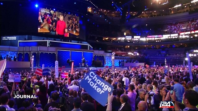Convention démocrate à Philadelphie, aux Etats-Unis