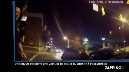 Pokémon Go : Un homme percute une voiture de police (Vidéo)