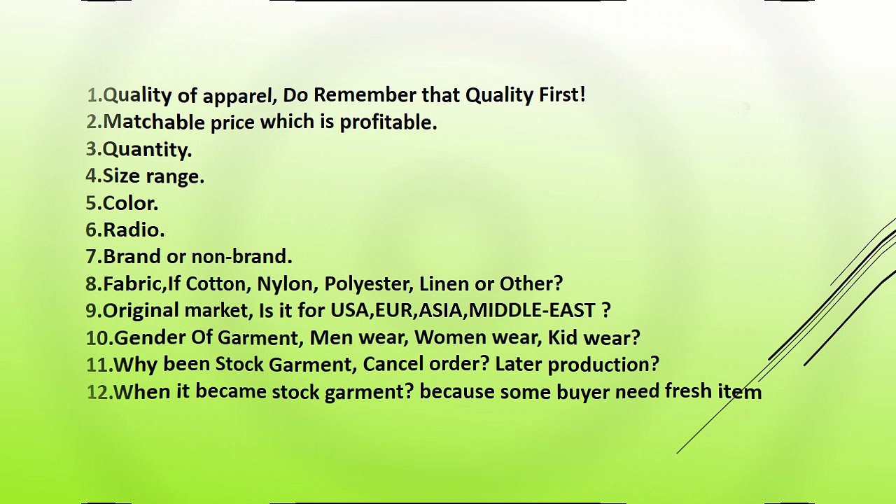 How To Get Buyer for Garments Stock Lot