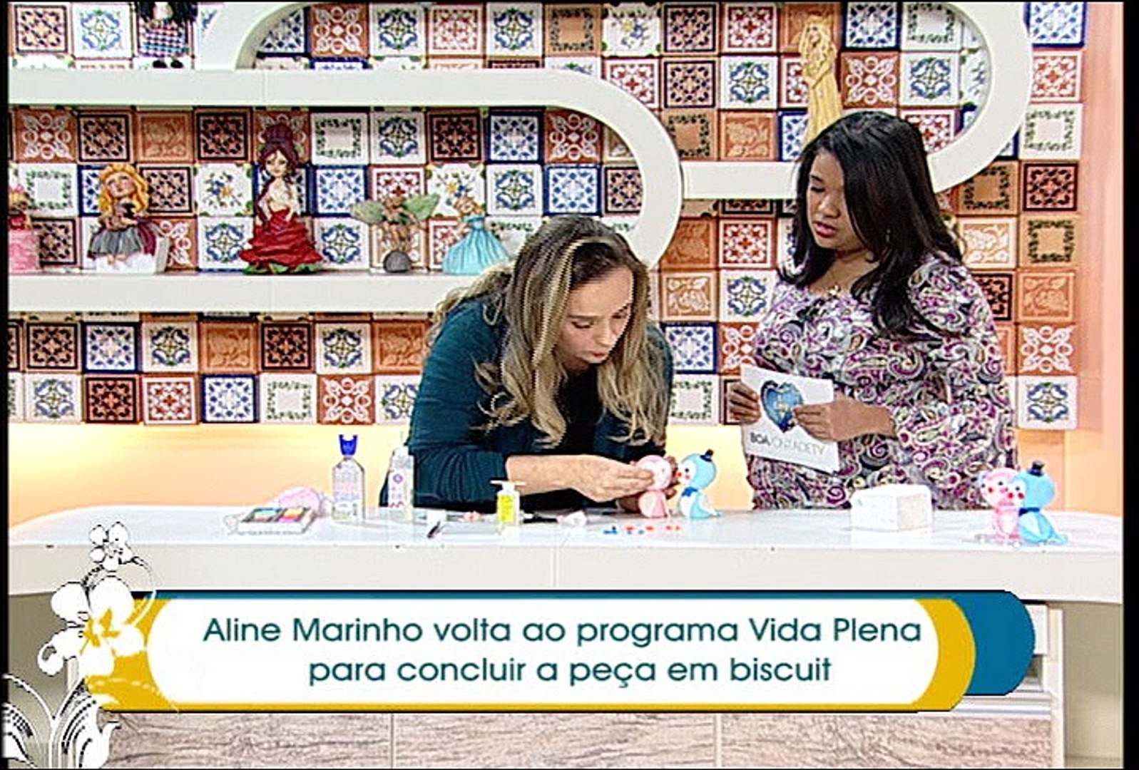 Peça em biscuit para decoração - Parte II