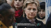 Hillary Clinton é a primeira mulher candidata à Casa Branca