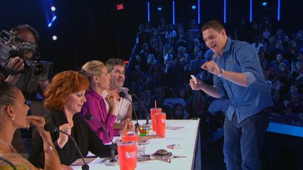 America's Got Talent 2016 Steven Brundage Rubik's Magic Is Real Full Judge Cuts Clip S11E09 (2)