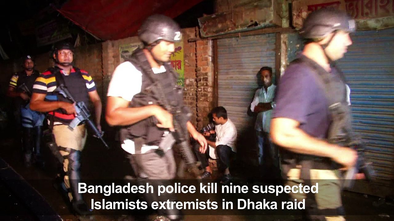 Bangladesh police say 9 Islamists killed in Dhaka raid