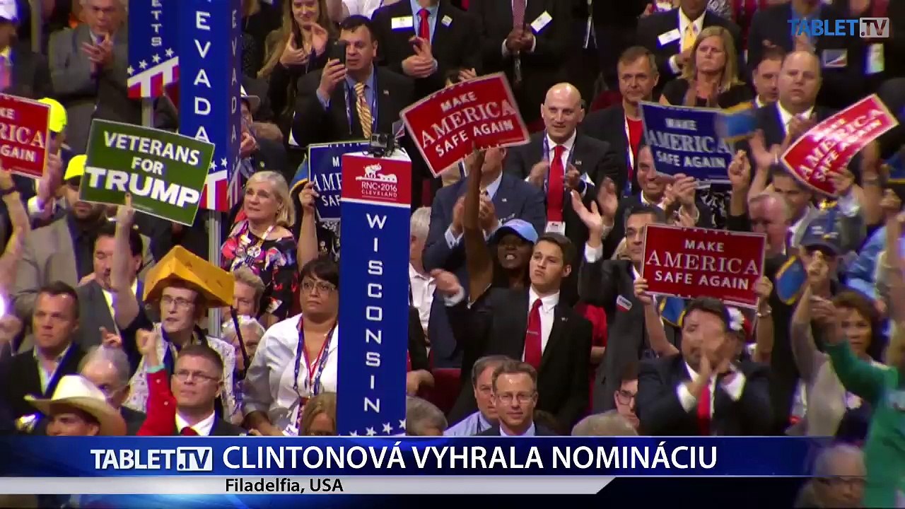 Nominovaná Clintonová sa môže stať historicky prvou prezidentkou USA