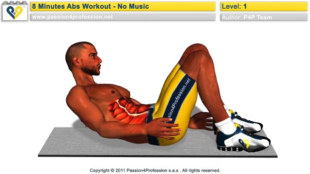 8 dakikalık Etkili Karın Kası Hareketleri (Seviye 1)