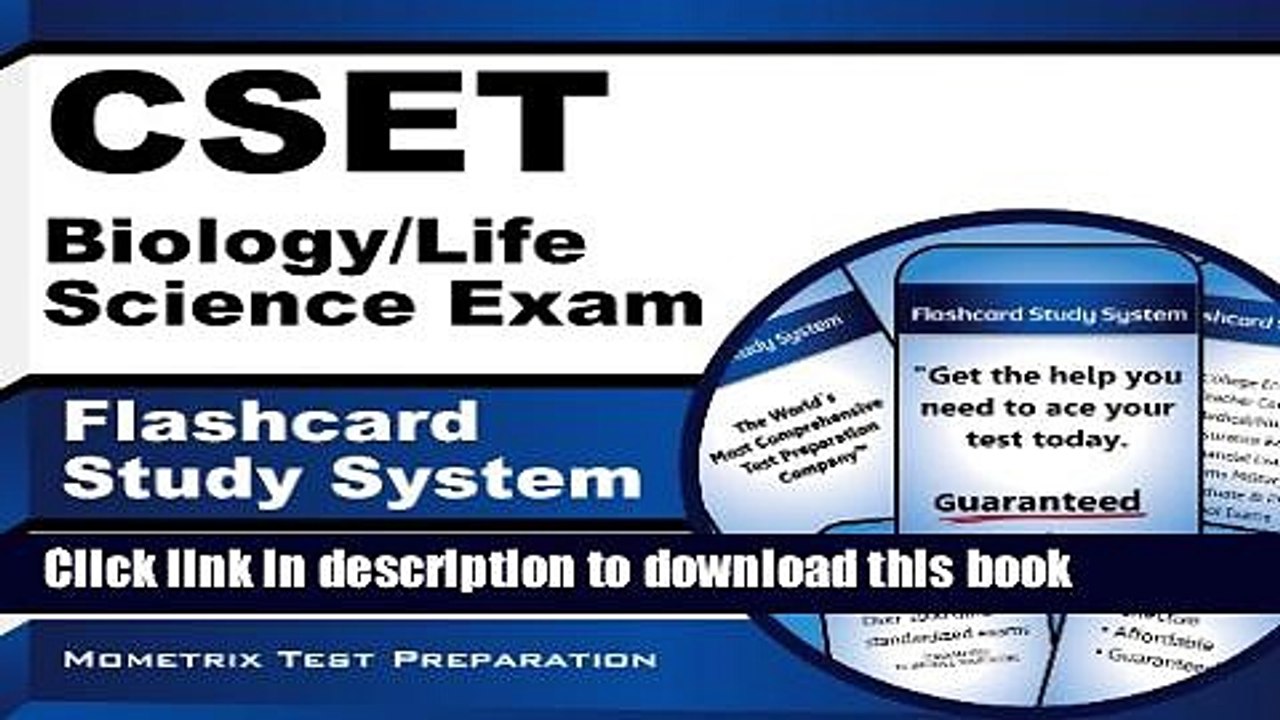 Read CSET Biology/Life Science Exam Flashcard Study System: CSET Test Practice Questions   Review