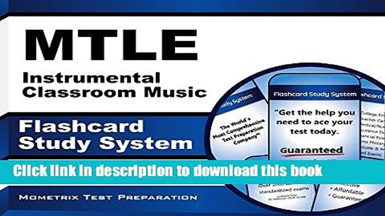 Download MTLE Instrumental Classroom Music Flashcard Study System: MTLE Test Practice Questions