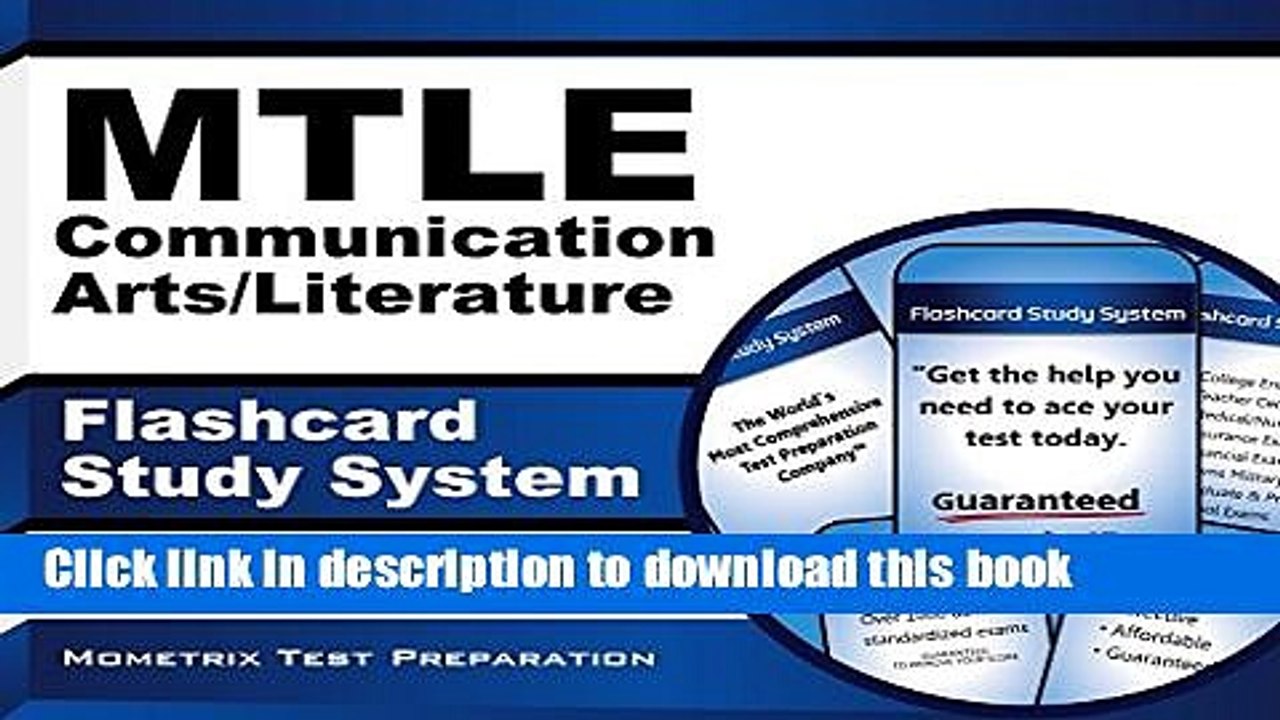Download MTLE Communication Arts/Literature Flashcard Study System: MTLE Test Practice Questions