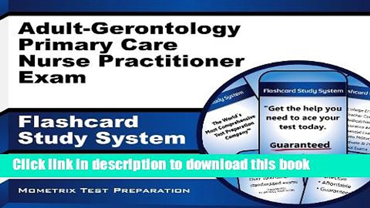 Read Adult-Gerontology Primary Care Nurse Practitioner Exam Flashcard Study System: NP Test