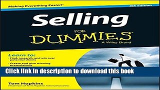Read Selling For Dummies  PDF Free