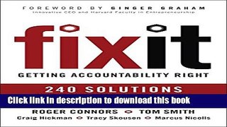 Read Fix It: Getting Accountability Right  Ebook Free