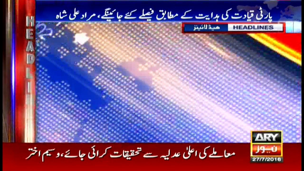 Headlines   1900 - 27th July 2016