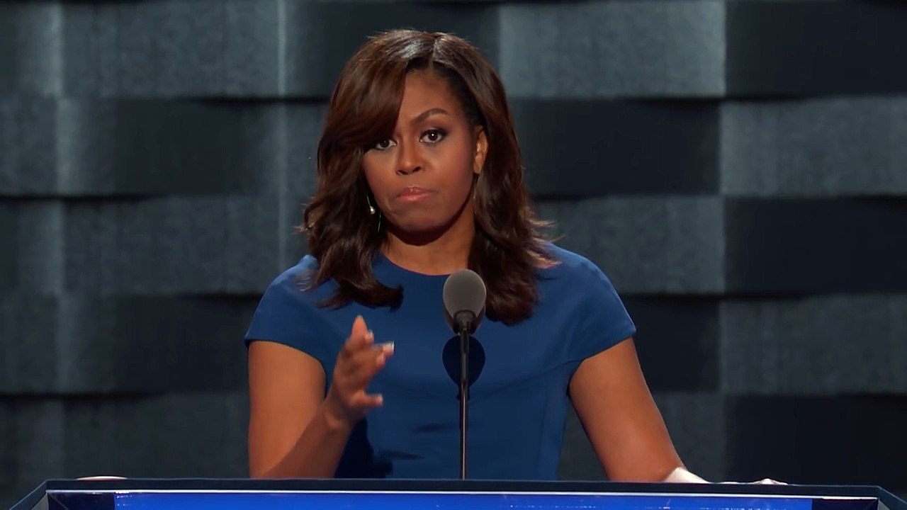 DNC 2016 - First Lady Michelle Obama - house built by slaves