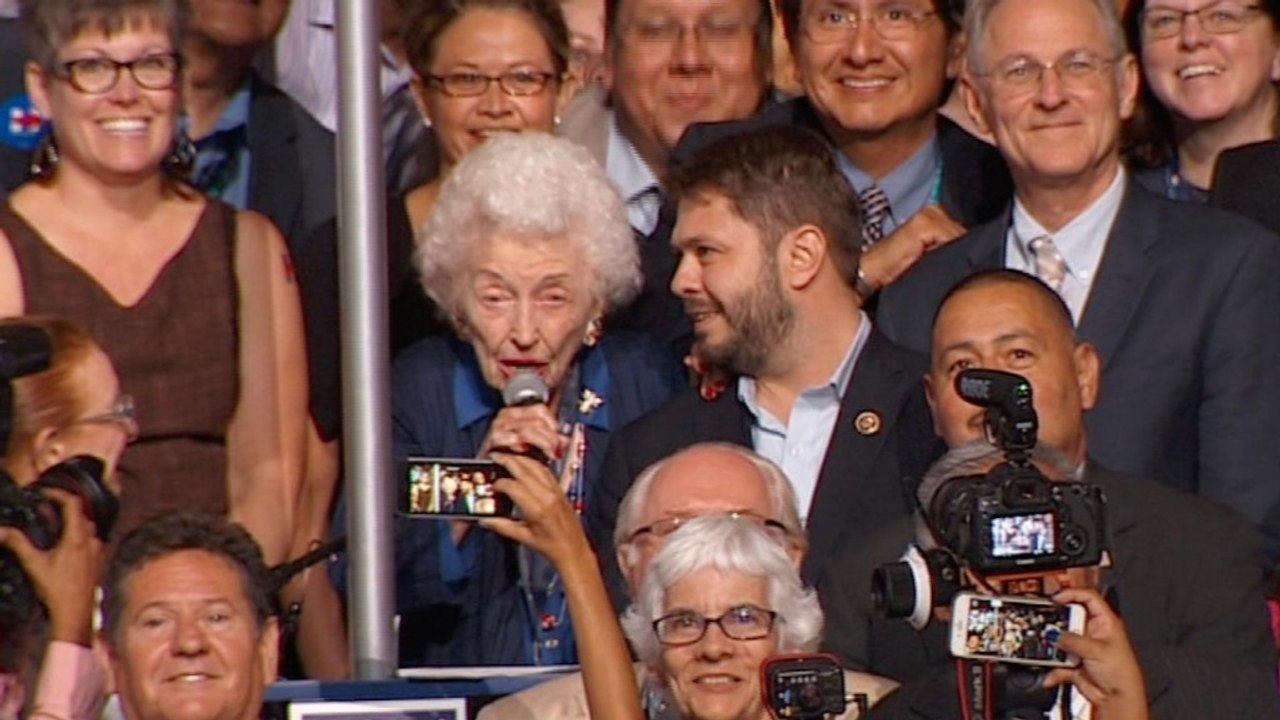 This 102-year-old stole the show during Democratic presidential nominations
