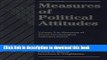 Read Measures of Political Attitudes (Measures of Social Psychological Attitudes) Ebook Free