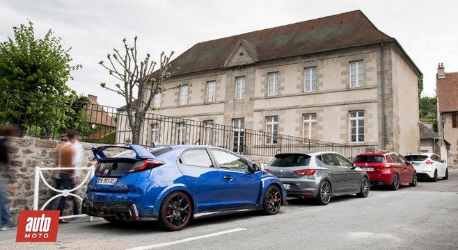 Comparatif GTI 2016 : Focus RS / Civic Type R / Peugeot 308 GTi / Leon Cupra [Partie 2/2]