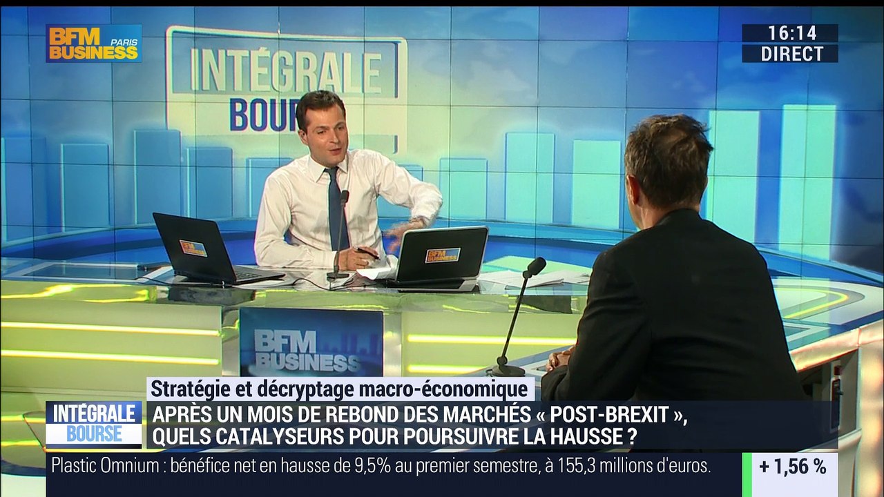 L'actu macro-éco: Un mois après le "Brexit", quels sont les catalyseurs pour poursuivre la hausse sur les marchés ? - 27/07