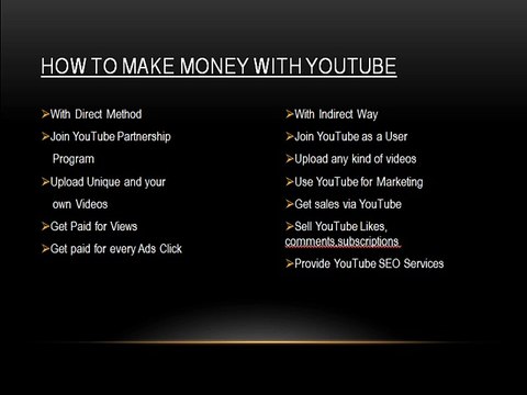 How to make money From Youtube and DailyMotion earning 100% 200 $