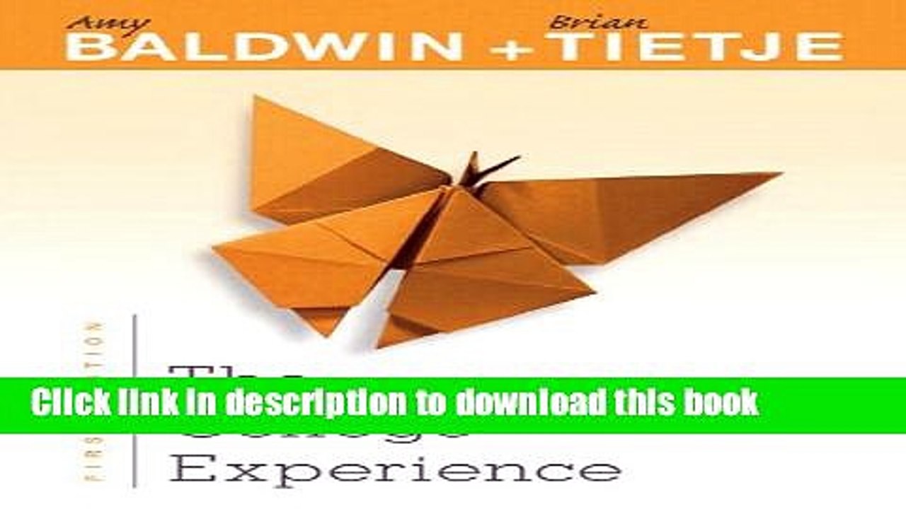 Read College Experience, The Plus NEW MyStudentSuccessLab  Update -- Access Card Package