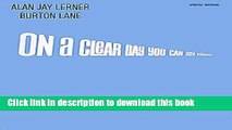 Download Book On a Clear Day You Can See Forever (Vocal Score) E-Book Download