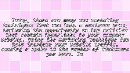 Modern Marketing Techniques