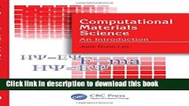 Read Book Computational Materials Science: An Introduction PDF Free
