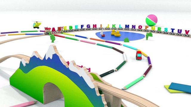 Comptines et chansons pour les petits. Le train de l'alphabet. Apprendre l'alphabet en français