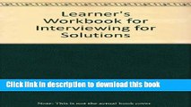 Read Learner s Workbook for Interviewing for Solutions  Ebook Free